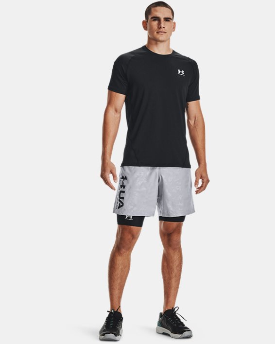 Men's HeatGear® Pocket Long Shorts in Black image number 2